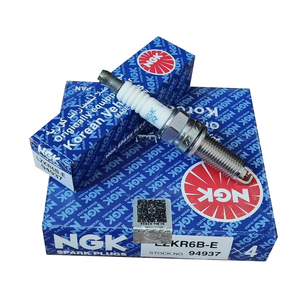 شمع خودرو ان جی کی مدل تک پلاتینی پایه بلند یورو 4 کد LZKR6B-E 94937 بسته 4 عددی — تصویر ۳