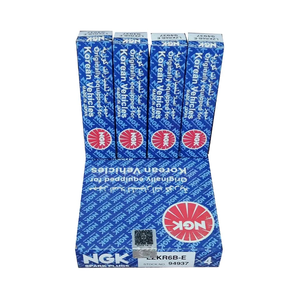 شمع خودرو ان جی کی مدل تک پلاتینی پایه بلند یورو 4 کد LZKR6B-E 94937 بسته 4 عددی — تصویر ۴