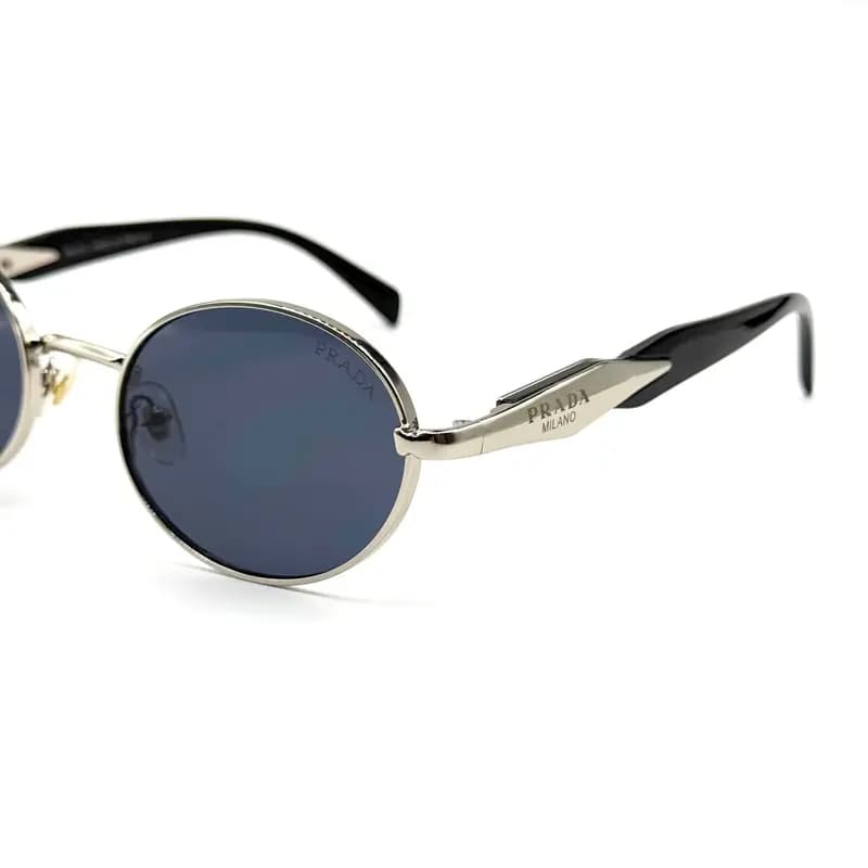 عینک آفتابی پرادا Prada مدل pr65z | فریم بیضی فلزی |یونیسکس مناسب اقا و خانم ها — تصویر ۸