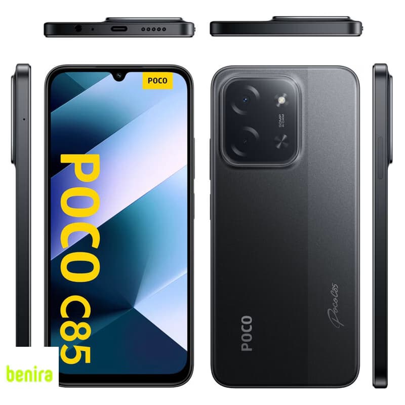 گوشی موبایل شیائومی مدل Poco C85 4G دو سیم کارت ظرفیت 256 گیگابایت و رم 8 گیگابایت – به همراه 2 عدد کاور و 2 عدد محافظ صفحه نمایش — تصویر ۴
