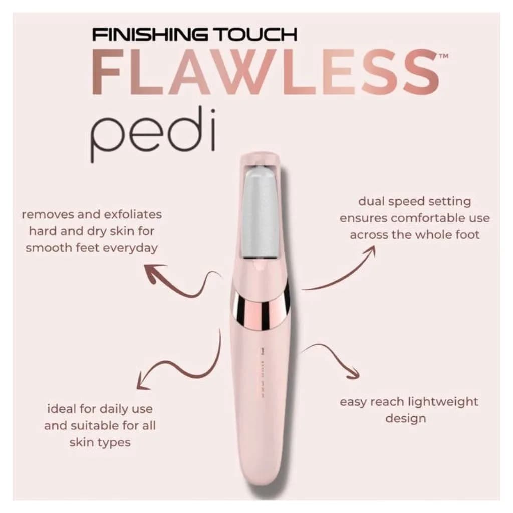 سنگ پا برقی شارژی فلاولس پدی مدل Flawless Pedi با دو سری — تصویر ۳