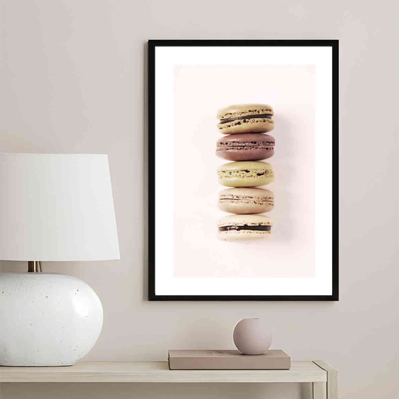 تابلو مدل Row of macarones کد 2489011121 — تصویر ۳