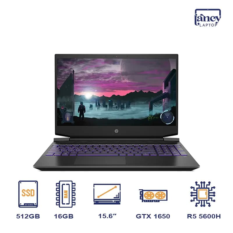 لپ تاپ اپن باکس 15.6 اینچی اچ پی Pavilion 15 AMD Ryzen 5 5600H 16GB DDR4 512GB NVMe SSD NVIDIA GeForce GTX 1650 4GB