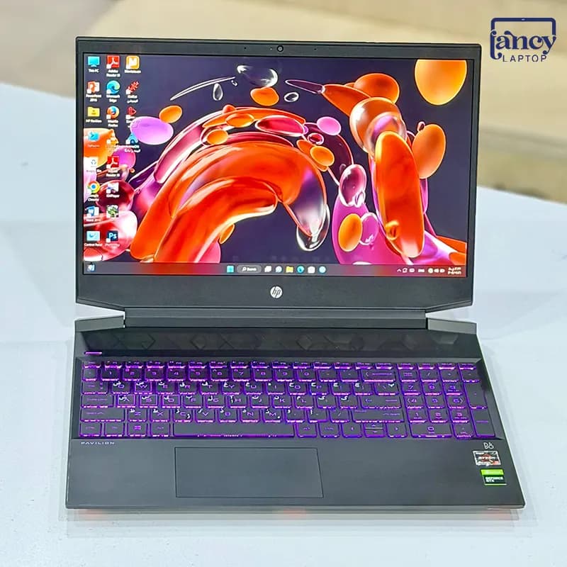 لپ تاپ اپن باکس 15.6 اینچی اچ پی Pavilion 15 AMD Ryzen 5 5600H 16GB DDR4 512GB NVMe SSD NVIDIA GeForce GTX 1650 4GB — تصویر ۳
