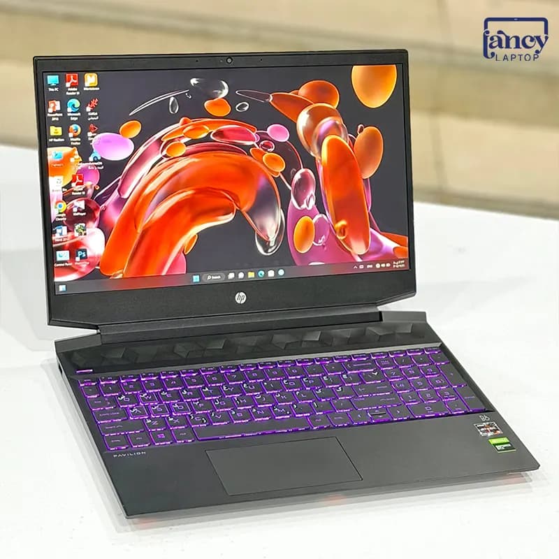 لپ تاپ اپن باکس 15.6 اینچی اچ پی Pavilion 15 AMD Ryzen 5 5600H 16GB DDR4 512GB NVMe SSD NVIDIA GeForce GTX 1650 4GB — تصویر ۸