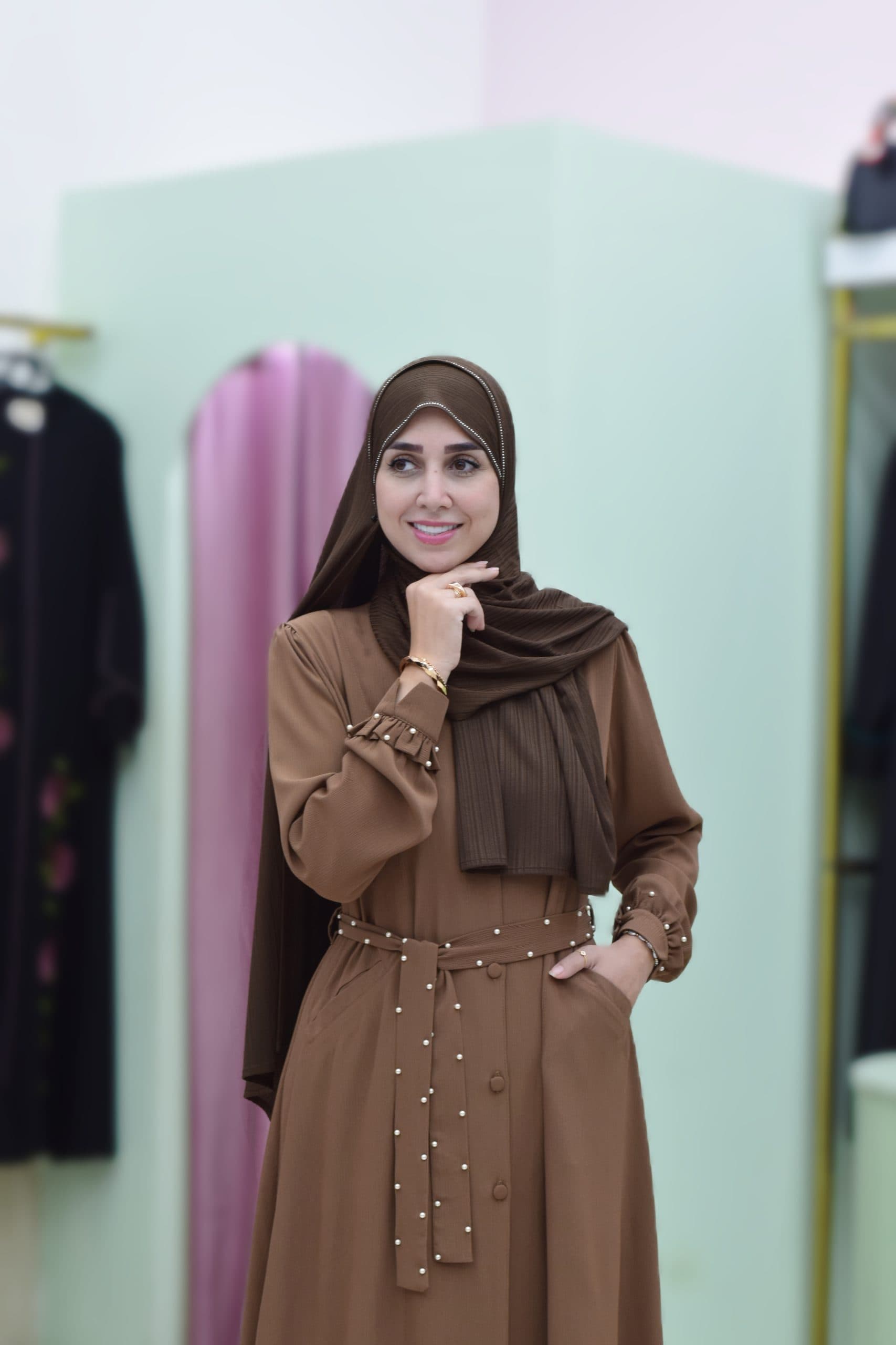 عبای مروارید موکا