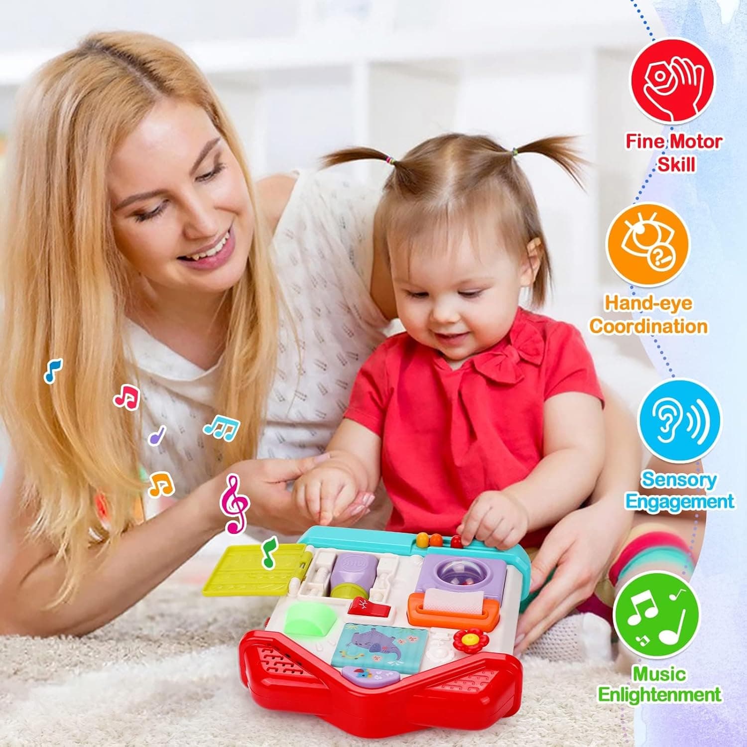 کلبه هوش موزیکال مونته سوری هولی تویز (هالی تویز) Huile Toys898600 — تصویر ۳