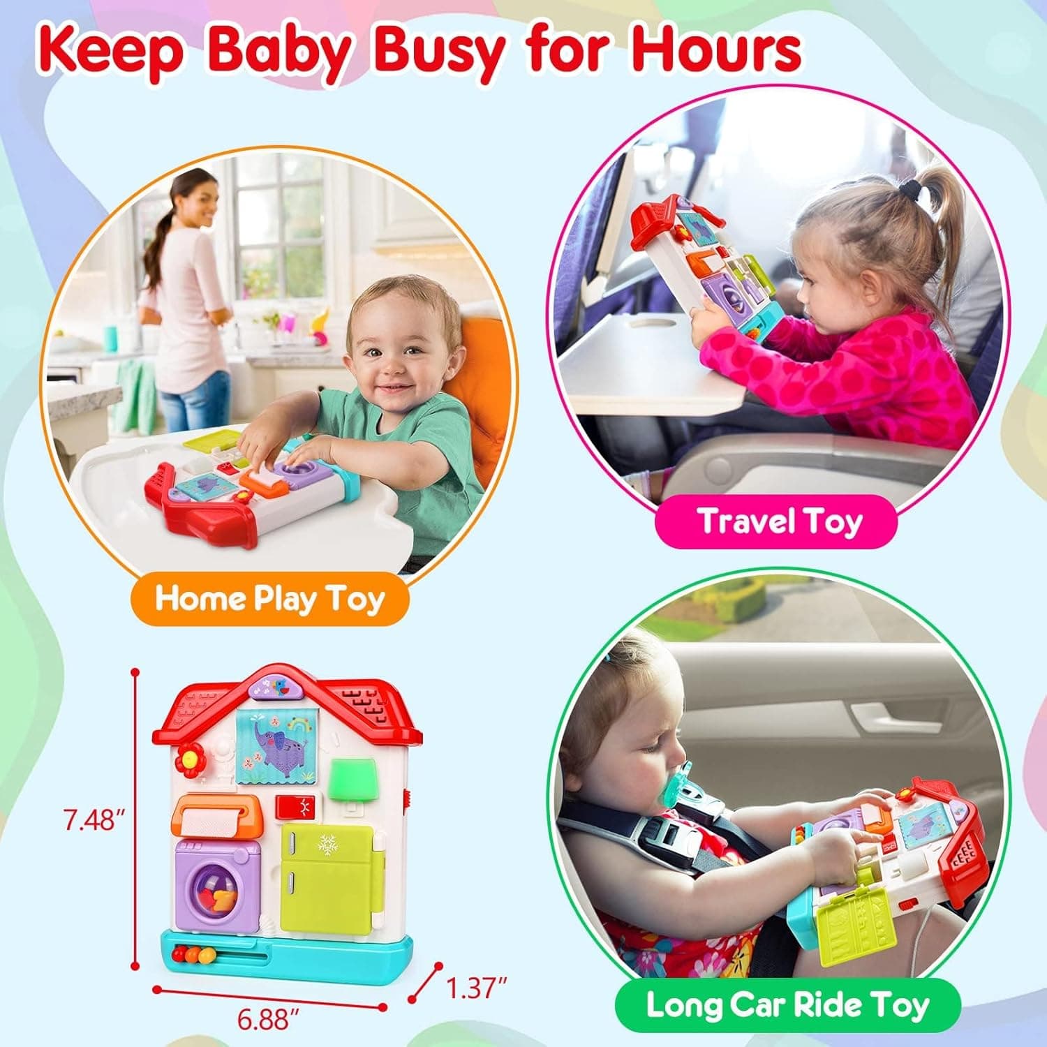 کلبه هوش موزیکال مونته سوری هولی تویز (هالی تویز) Huile Toys898600 — تصویر ۷