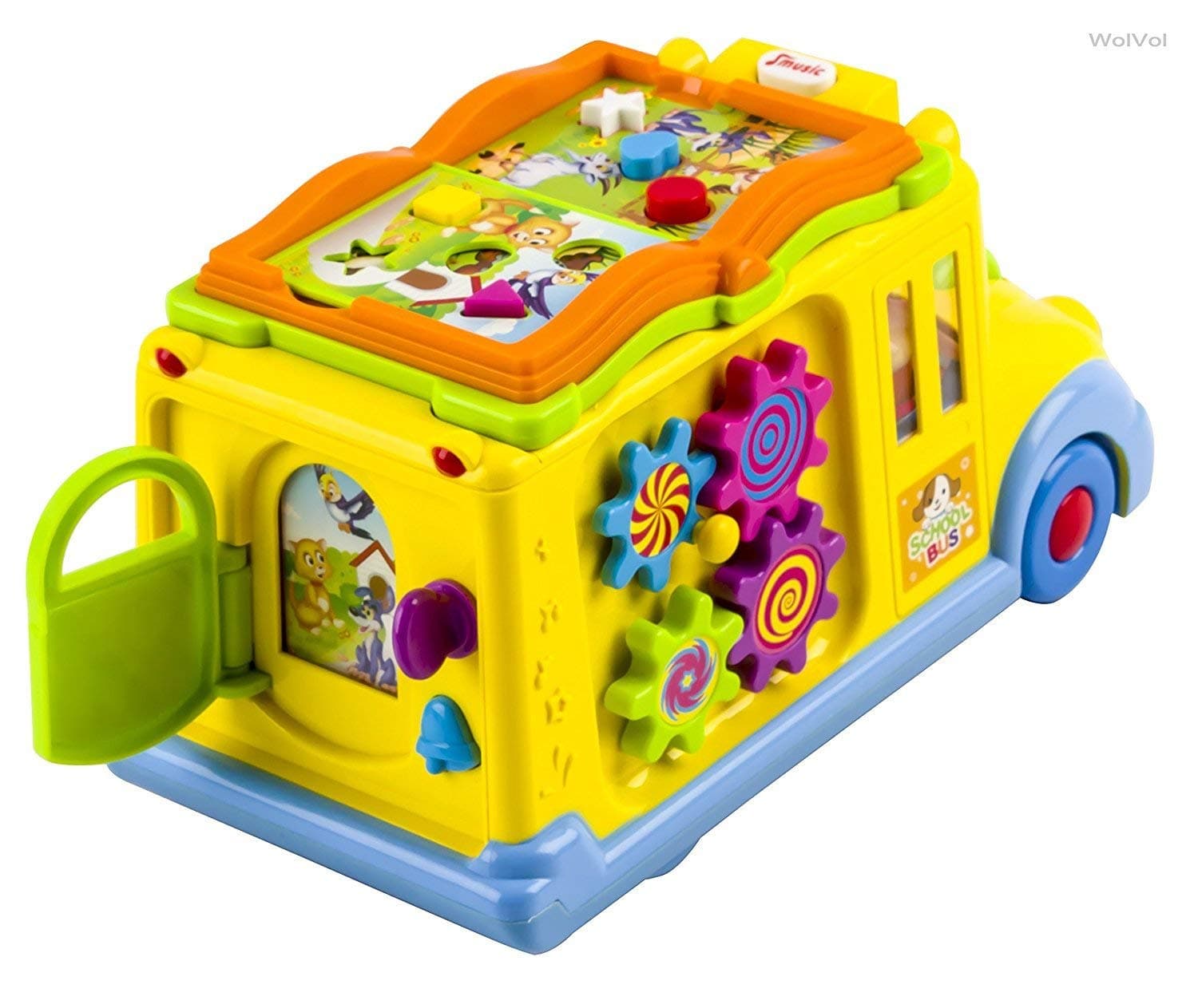 اتوبوس آموزشی موزیکال هولی تویز (هالی تویز) Huile Toys 796 — تصویر ۳