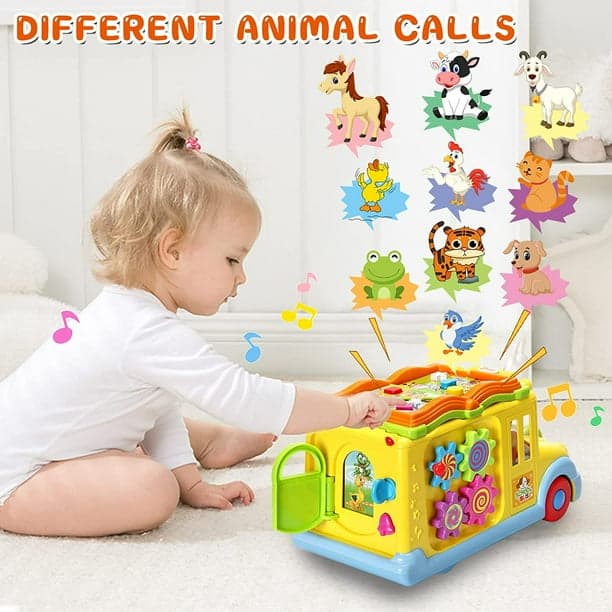 اتوبوس آموزشی موزیکال هولی تویز (هالی تویز) Huile Toys 796 — تصویر ۸