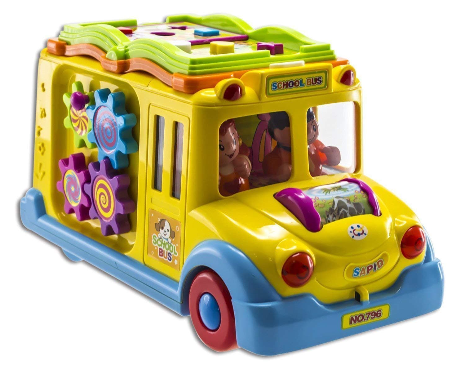 اتوبوس آموزشی موزیکال هولی تویز (هالی تویز) Huile Toys 796 — تصویر ۴