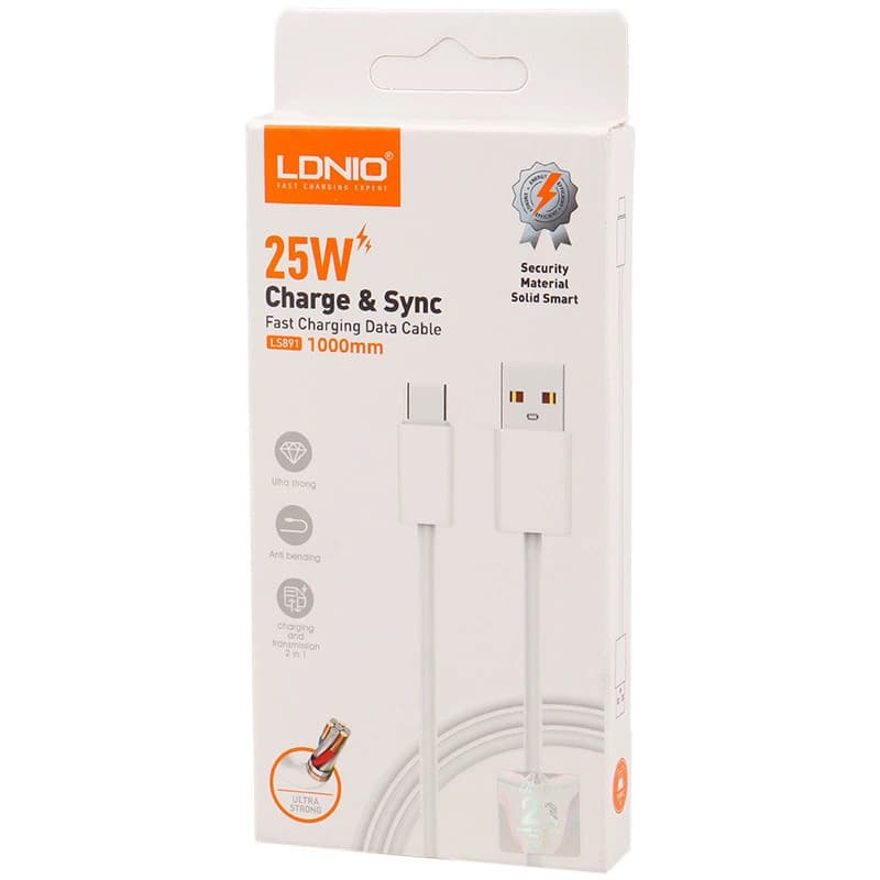 کابل شارژ USB به تایپ سی الدینیو LDNIO LS891 — تصویر ۲