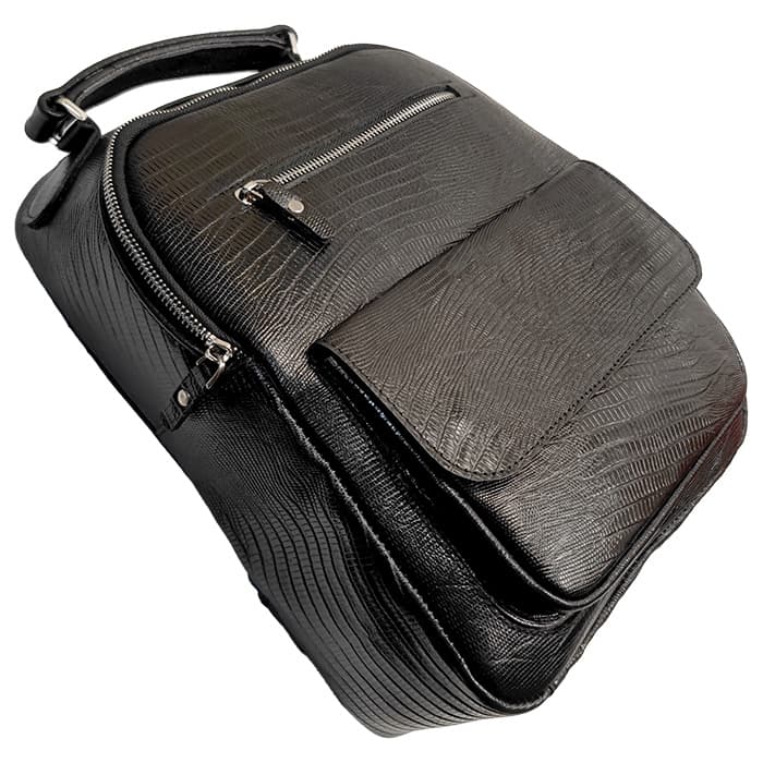 کیف کوله پشتی چرم طبیعی PB505 — تصویر ۷