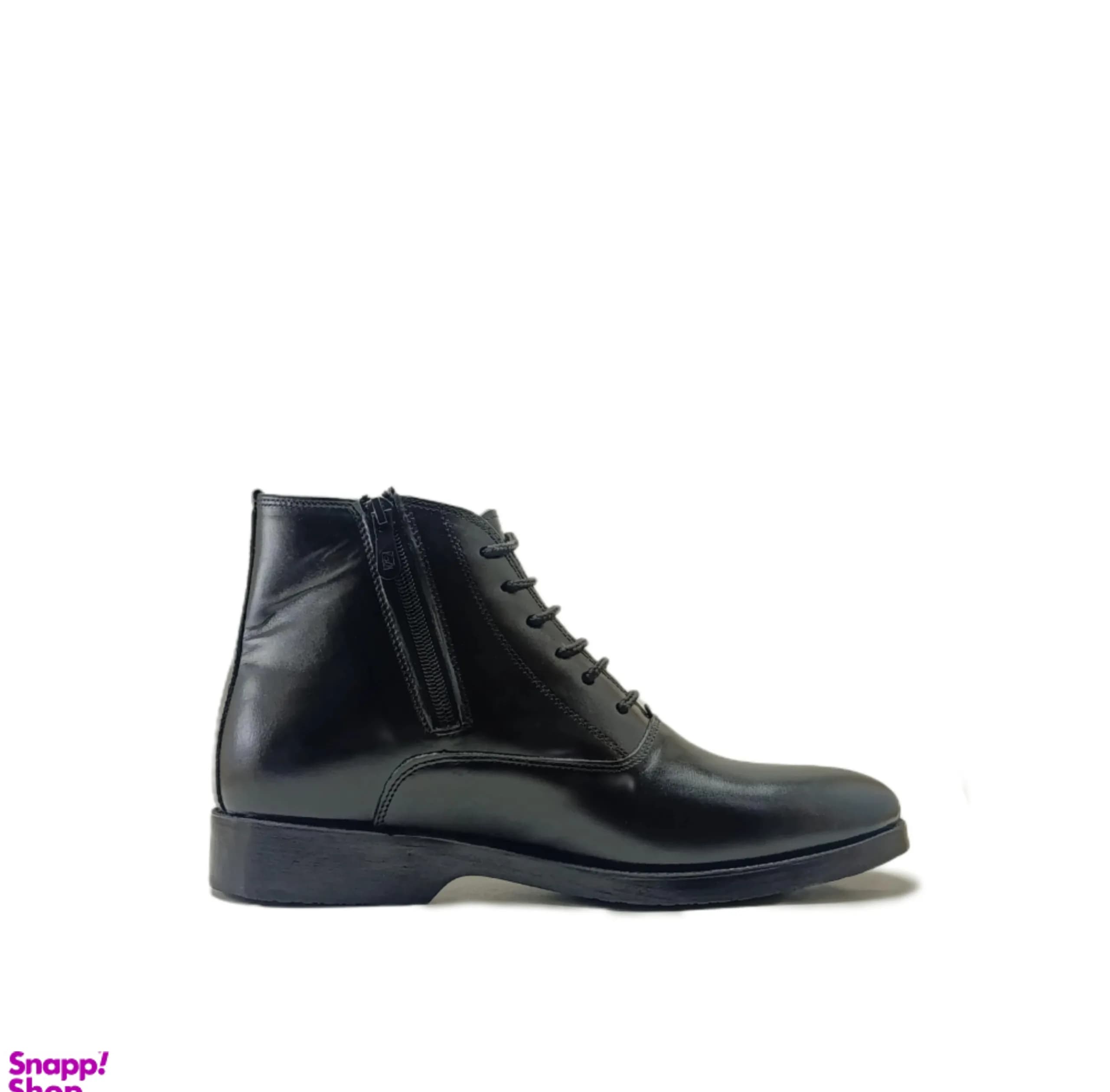 نیم بوت مردانه طرح چلسی چرم طبیعی کد si933 — تصویر ۴