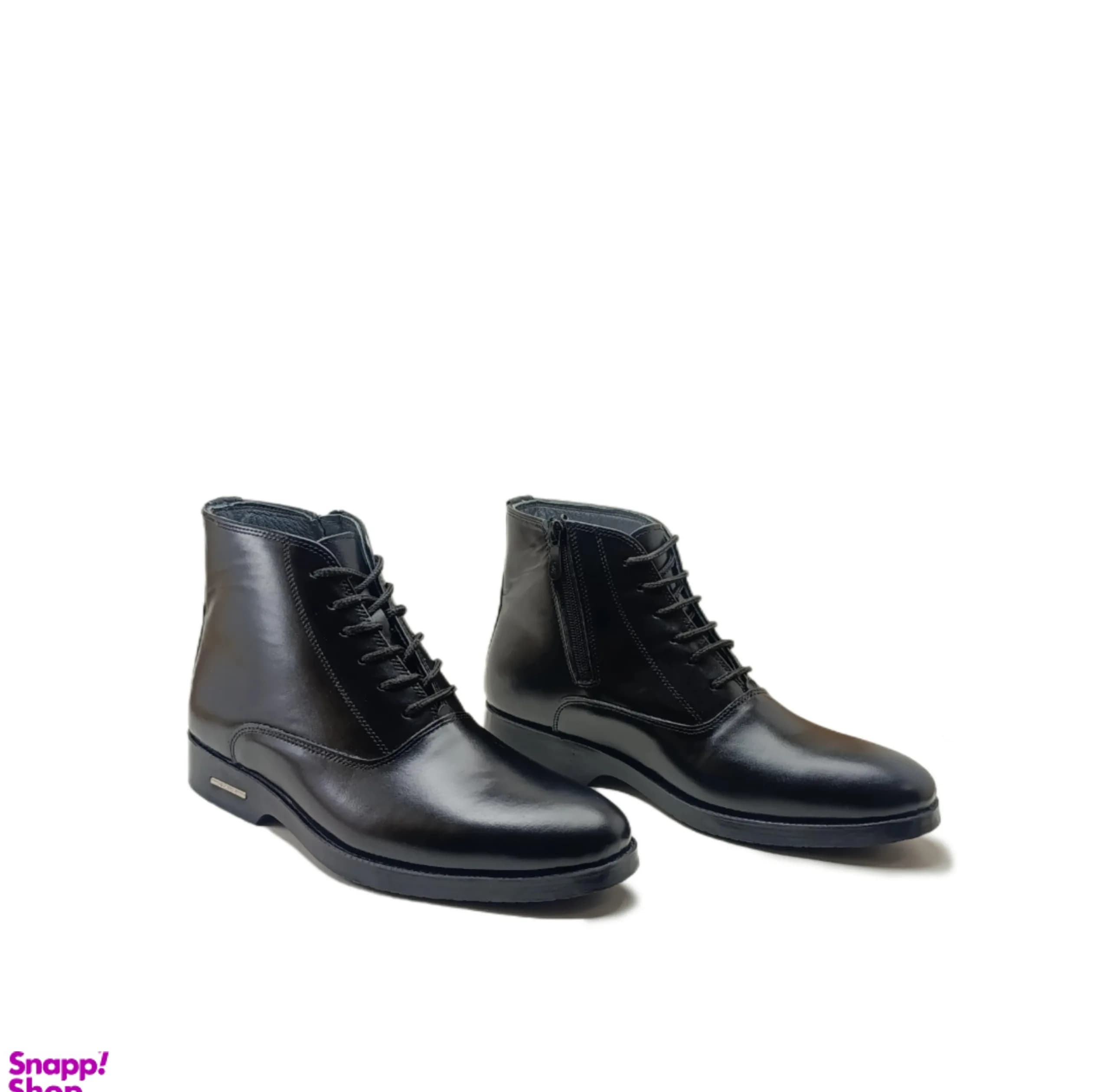نیم بوت مردانه طرح چلسی چرم طبیعی کد si933 — تصویر ۶