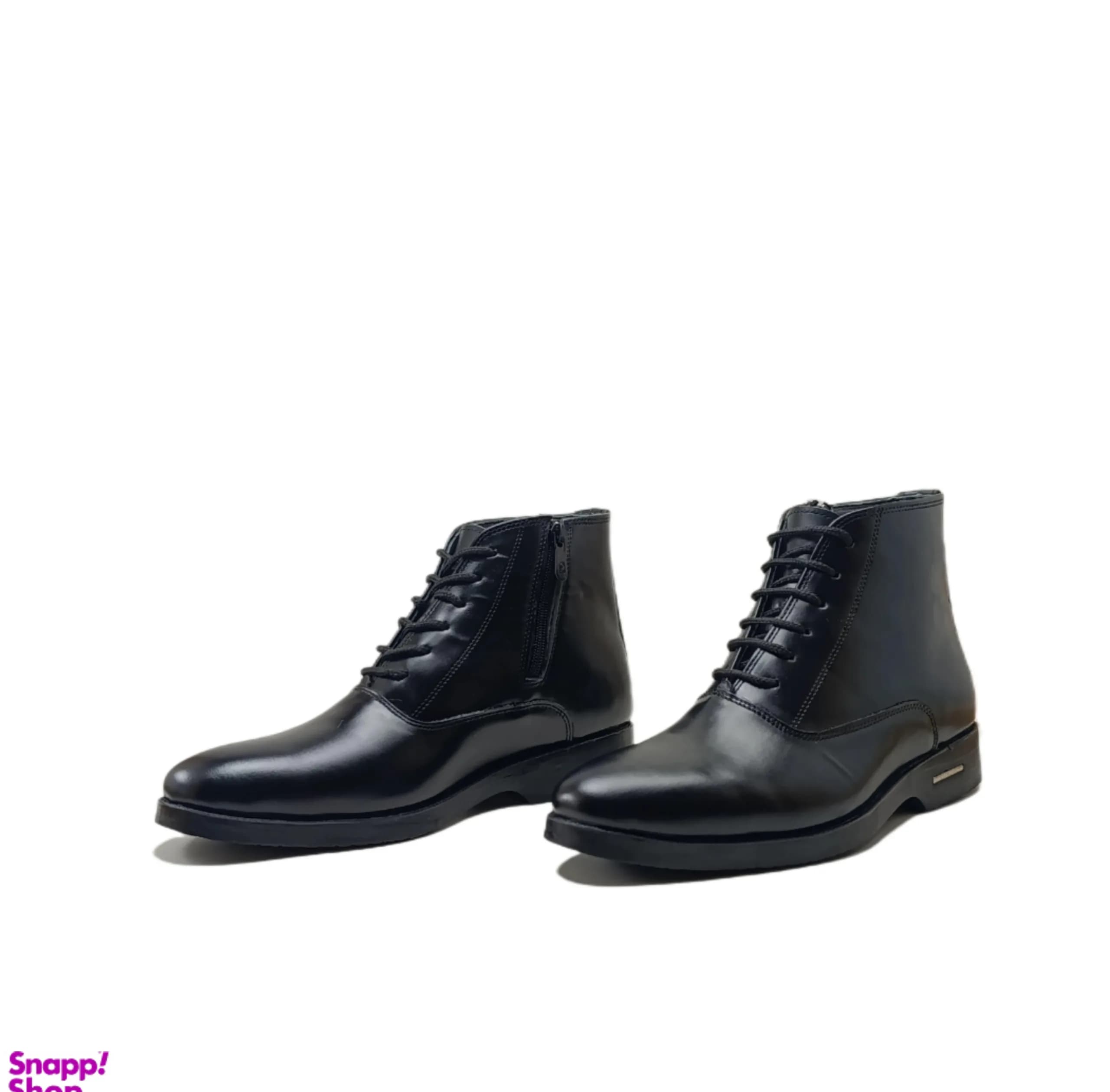 نیم بوت مردانه طرح چلسی چرم طبیعی کد si933 — تصویر ۳