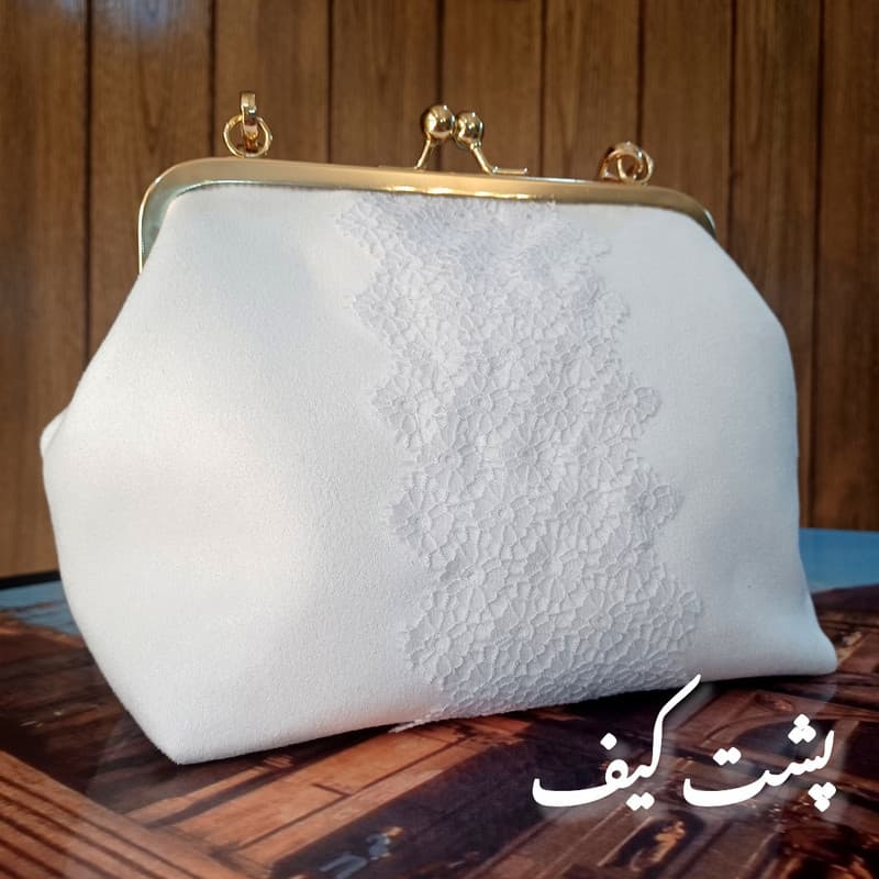 کیف دستی دست دوز زنانه مدل مروارید — تصویر ۴