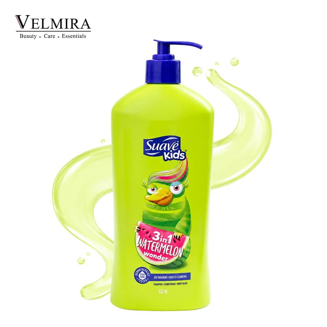 شامپو ۳ در ۱ کودک سواو کیدز مدل Watermelon Wonder حجم ۵۳۲ میلی لیتر | Suave Kids