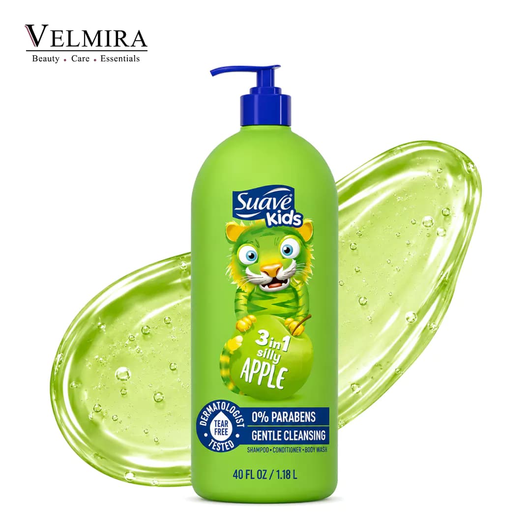 شامپو ۳ در ۱ کودک سواو کیدز مدل Silly Apple حجم ۵۳۲ میلی لیتر | Suave Kids