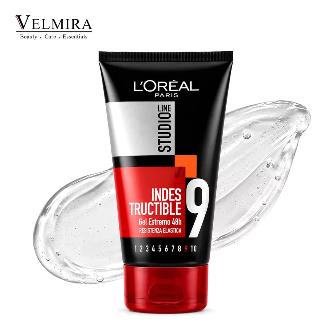 ژل حالت دهنده قوی مو لورآل پاریس مدل Indestructible 9 حجم ۱۵۰ میلی لیتر | L’Oréal Paris
