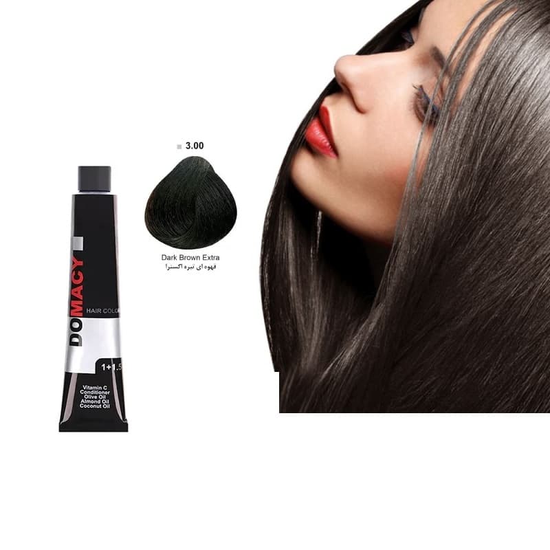 رنگ موی دوماسی سری طبیعی N 3.00 حجم 120 میل – 3.00 قهوه ای تیره