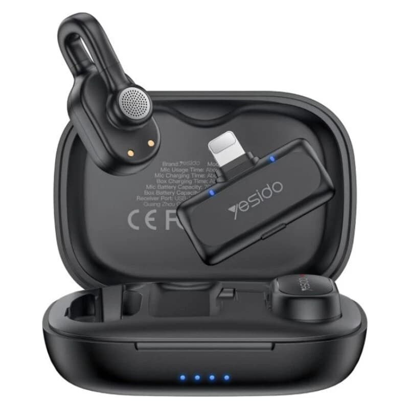 میکروفون یقه ای بی سیم دوتایی یسیدو KR24 Lightning