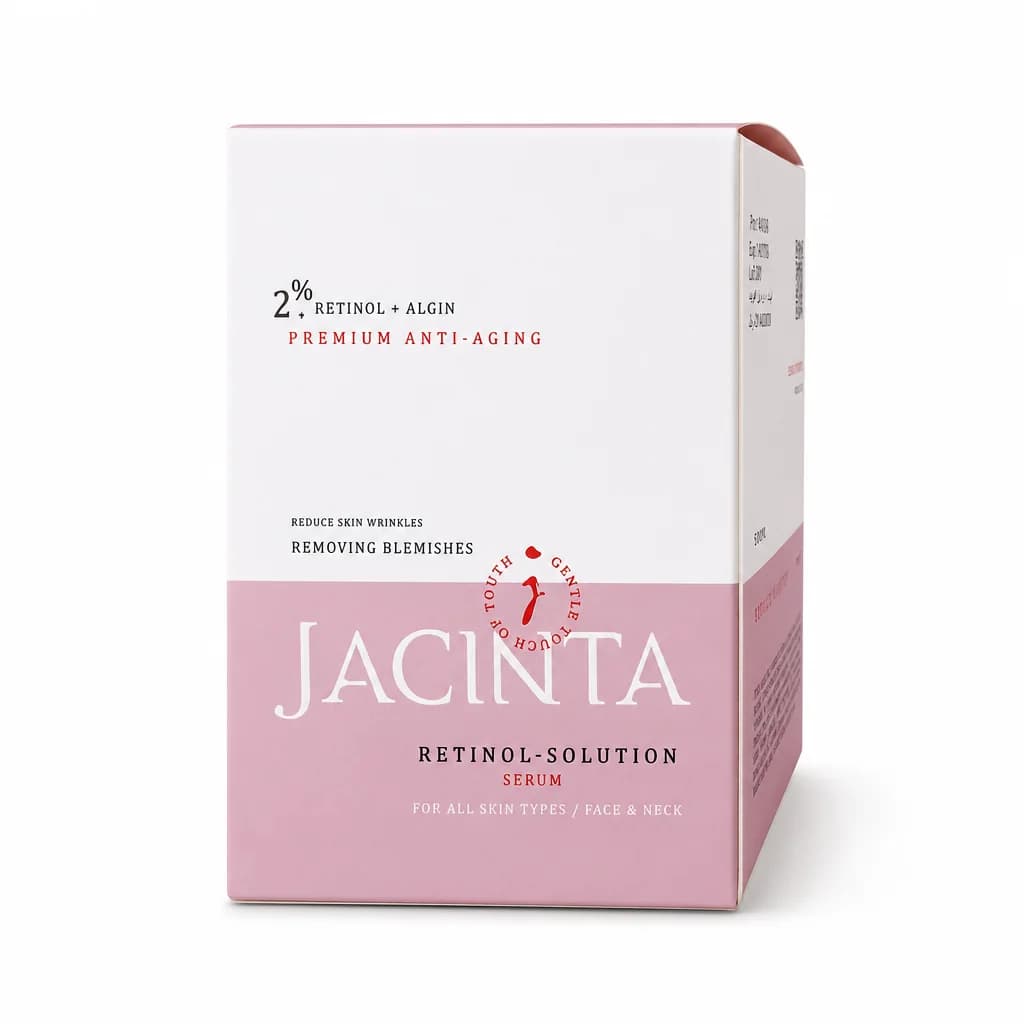 سرم سفت کننده و ضد چروک ژاکینتا مدل رتینول Jacinta Retinol 2% Serum مناسب برای انواع پوست حجم 30 میلی لیتر