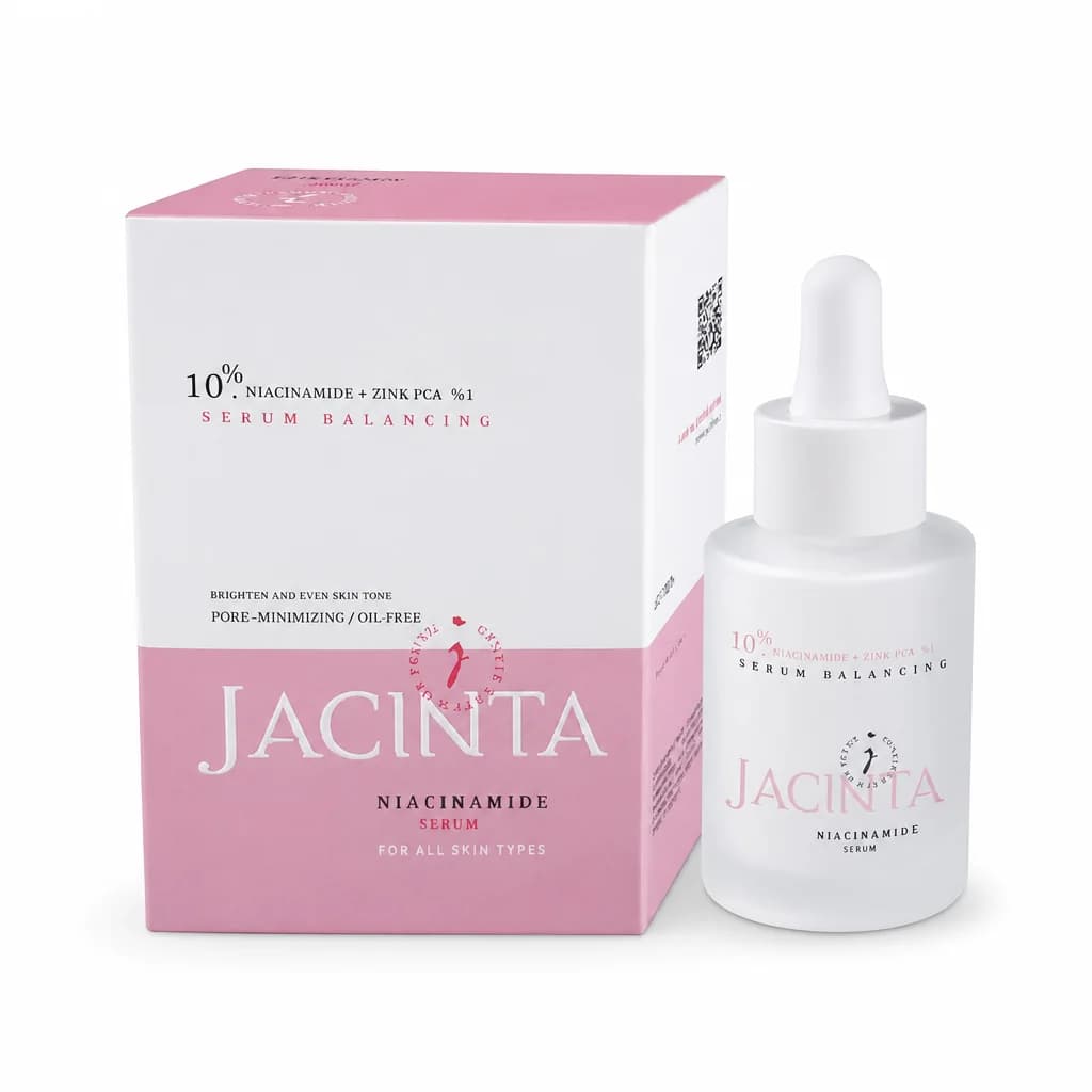 سرم نیاسینامید 10 درصد و زینک ژاکینتا، تنظیم کننده چربی و ضد جوش 30 میلی لیتر Jacinta 10% Niacinamide And Zinc PCA Sebum Balancing Serum