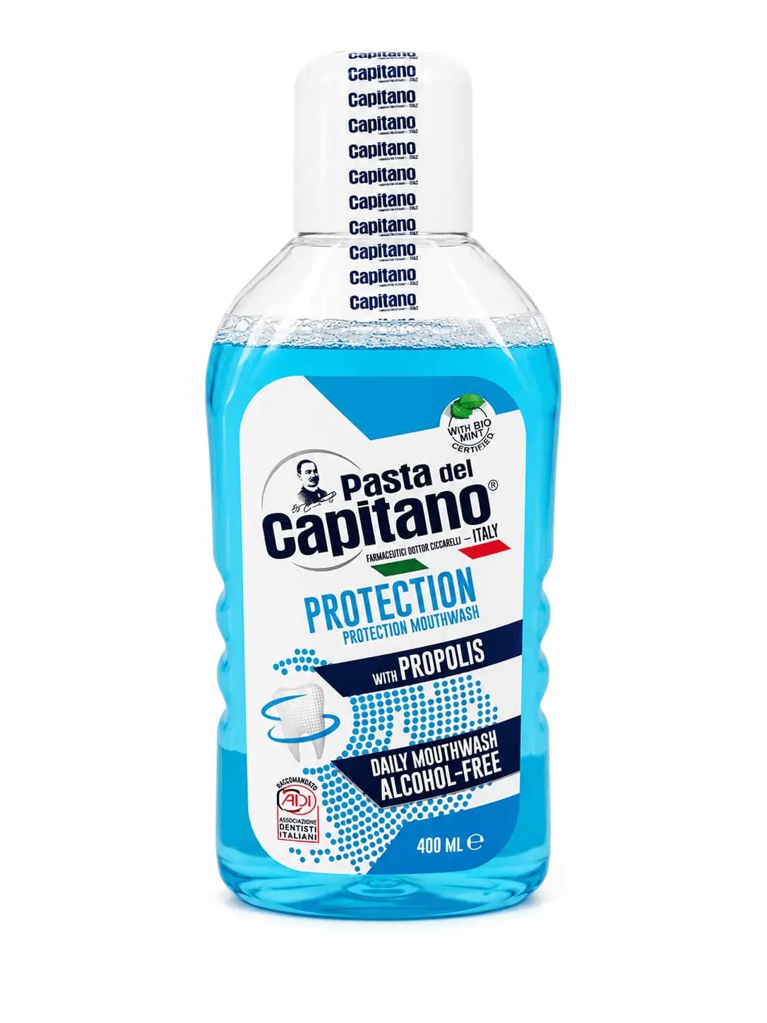 دهانشویه محافظ دندان پاستا دل کاپیتانو ۴۰۰ میلی لیتر | Daily Mouthwash Protection Pasta del Capitano 400 ml