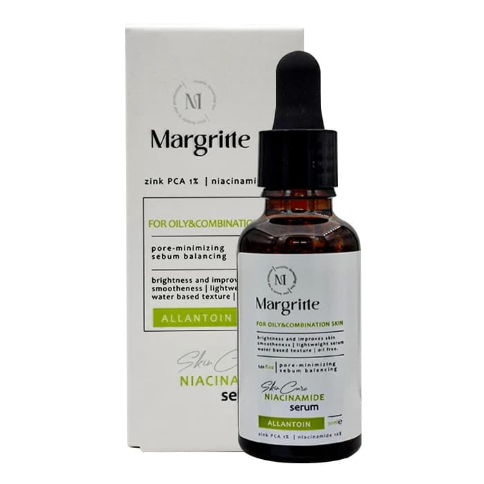 سرم نیاسینامید مارگریت مناسب پوست چرب و مختلط حجم 30 میلی لیتر Margritte Niacinamid Serum For Oily Skin 30 ml