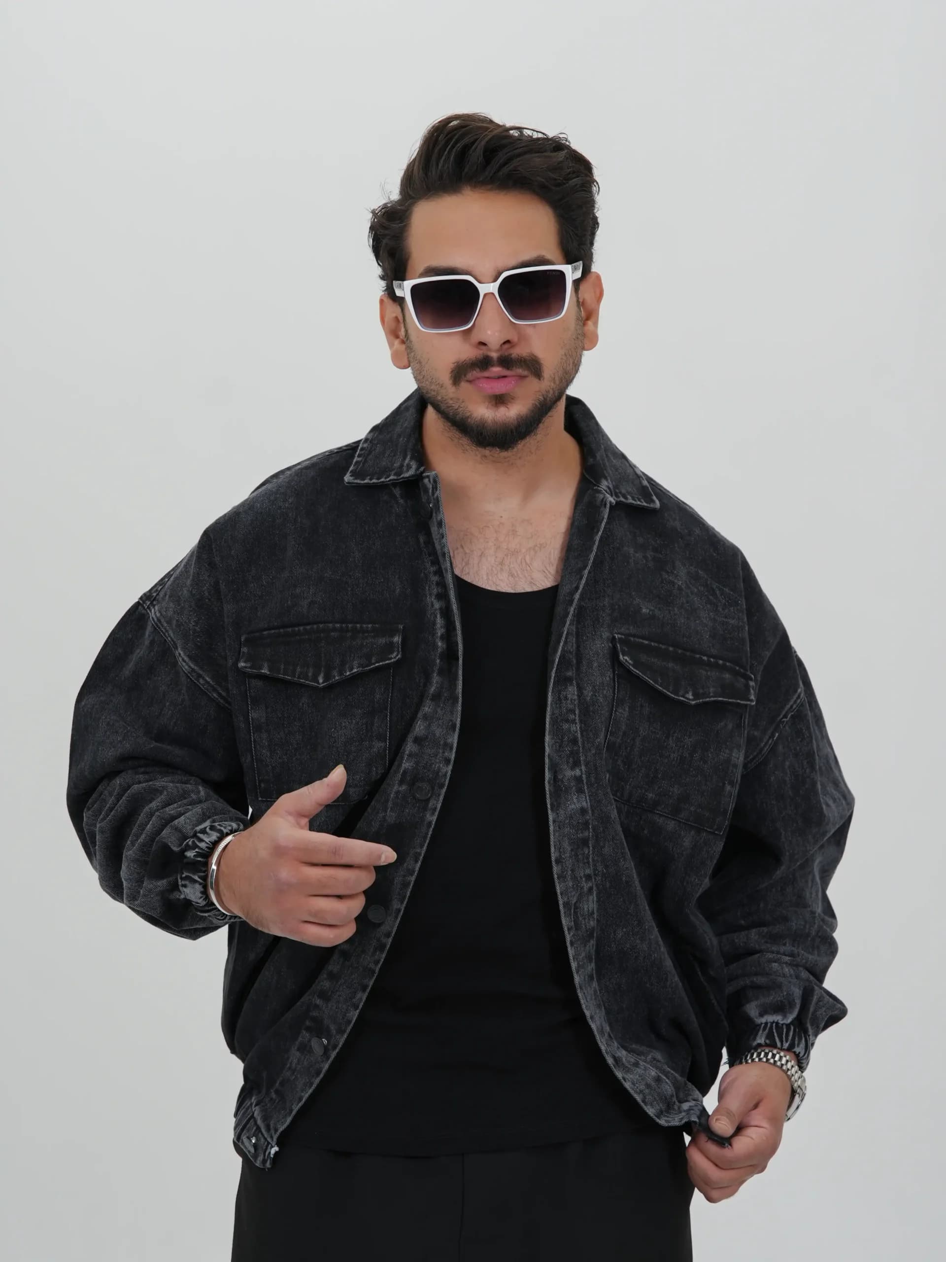 کاپشن مردانه جین سنگشور کد 50251 A 3 — تصویر ۲