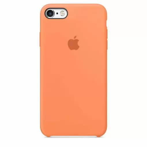 قاب سیلیکون کرم نارنجی آیفون 6S