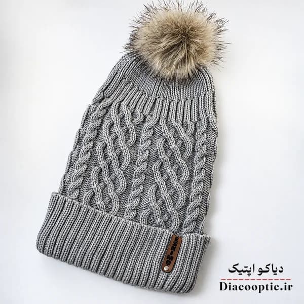 کلاه تک زمستانی زنانه خزدار مدل شیطونی کد 63 — تصویر ۵