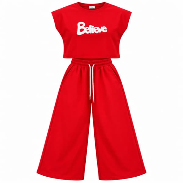 ست کراپ شلوار believe گراماتن