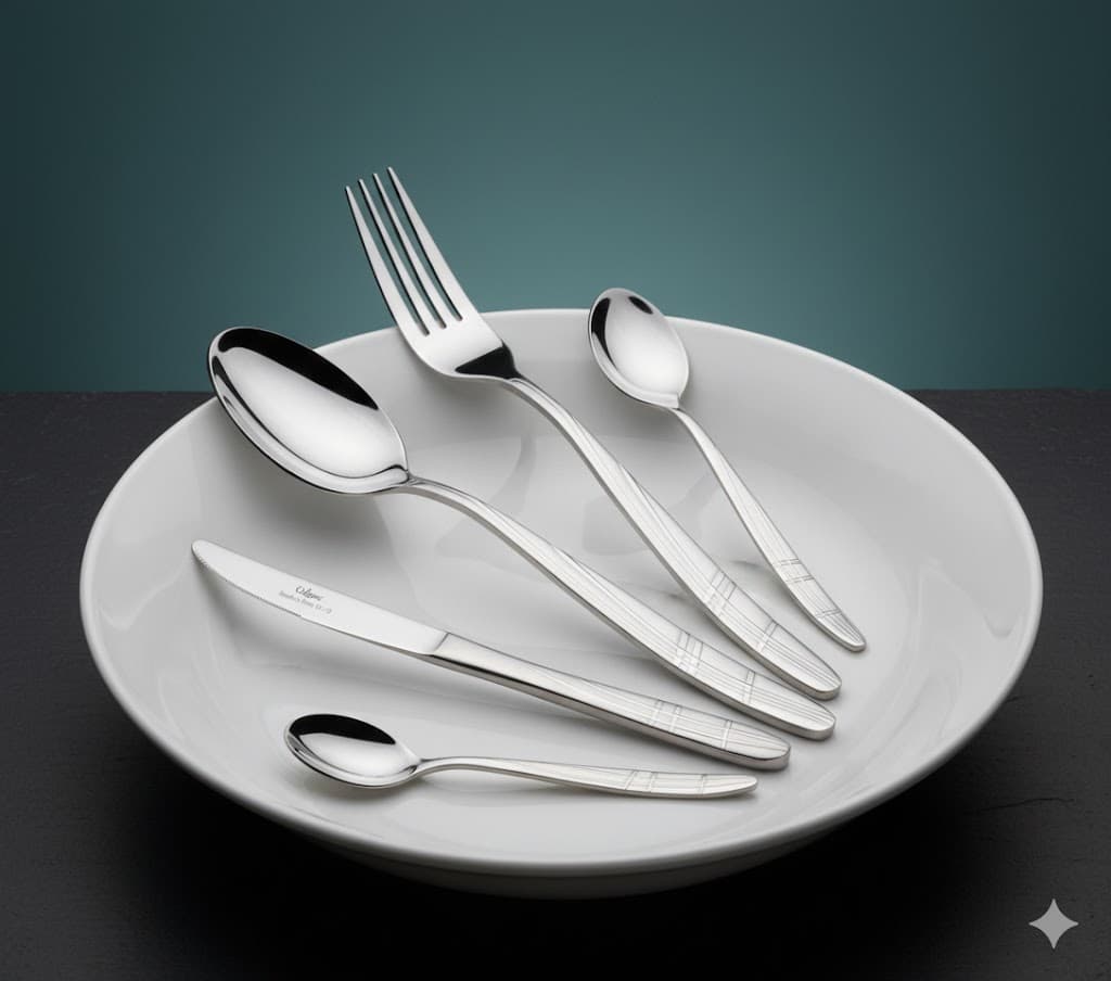 سرویس کیفی 129 پارچه قاشق و چنگال استیل ضخامت 4.5 میل یونیک کد 5972 (خارجی درجه 1) — تصویر ۴