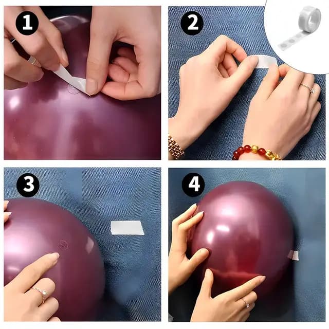 چسب بادکنک مدل بالون بسته 100 عددی