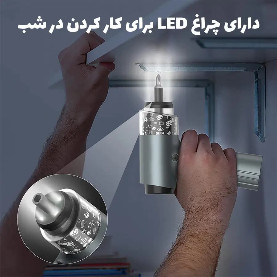 پیچ گوشتی شارژی گرین لاین مدل GN35IN1ELSDG‏ گرین لاین Green Lion 35 in1 — تصویر ۵