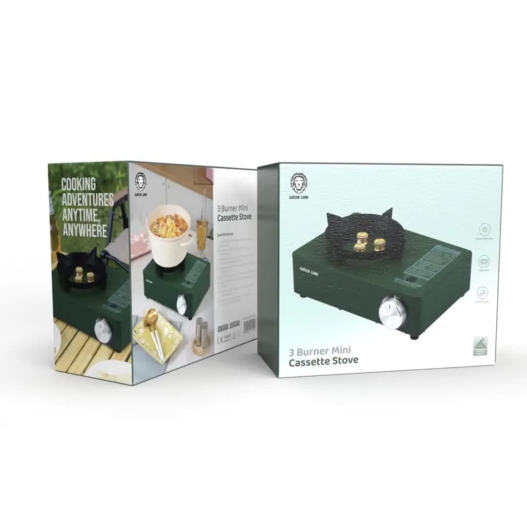 اجاق گاز ۳ شعله گرین لاین Green Lion 3 Burner Mini Cassette Stove — تصویر ۴