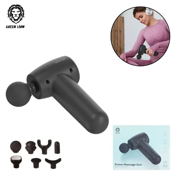 ماساژور شارژی و تفنگی بدن گرین لاین مدل Green Lion Prime Massage Gun — تصویر ۲