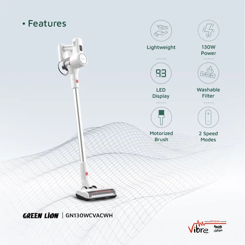 جارو شارژی گرین لاین مدل Green Lion Turbo Vacuum Cleaner — تصویر ۳