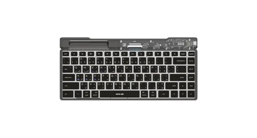 کیبورد شفاف بی‌سیم گرین لاین Green Lion Transparent Keyboard — تصویر ۵