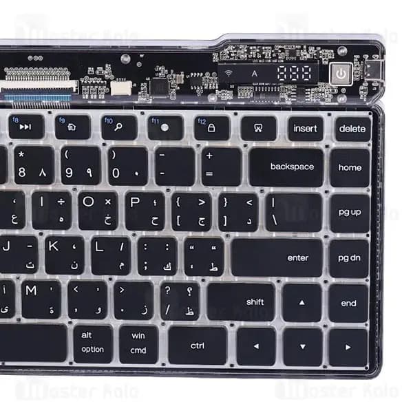 کیبورد شفاف بی‌سیم گرین لاین Green Lion Transparent Keyboard — تصویر ۲