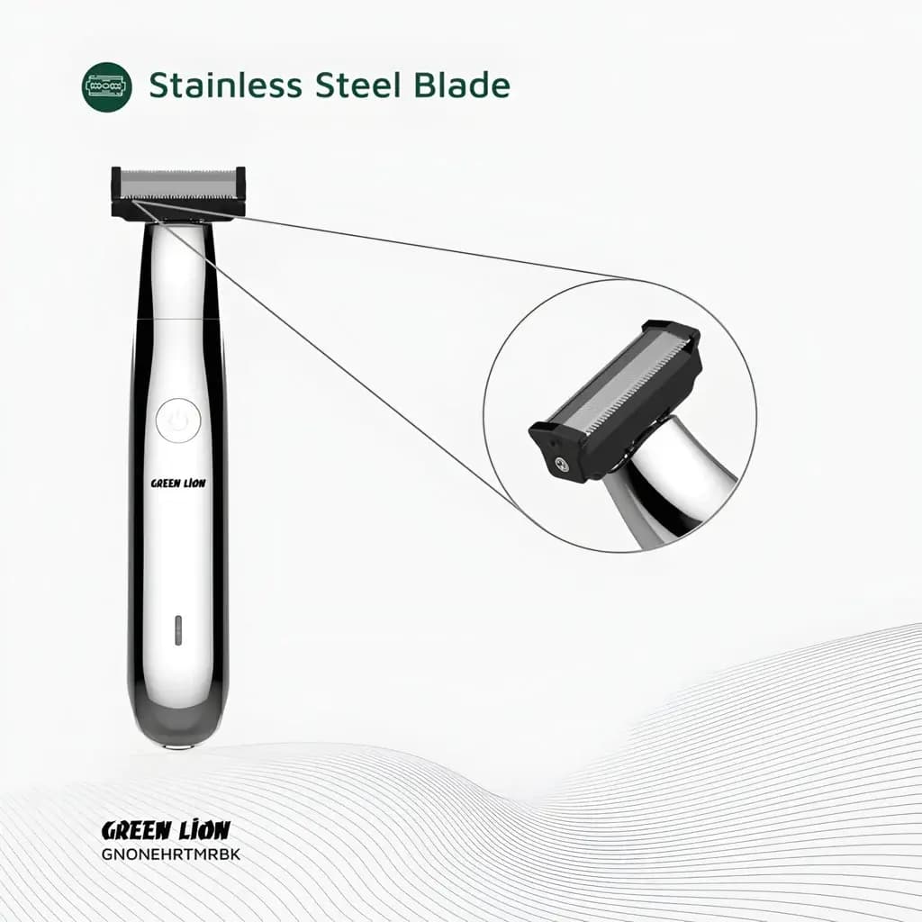 ریش تراش و ماشین اصلاح بدن وان بلید گرین لاین Green Lion One Blade Beard — تصویر ۵
