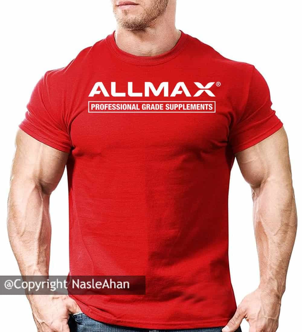 تیشرت قرمز ALLMAX NUTRITION