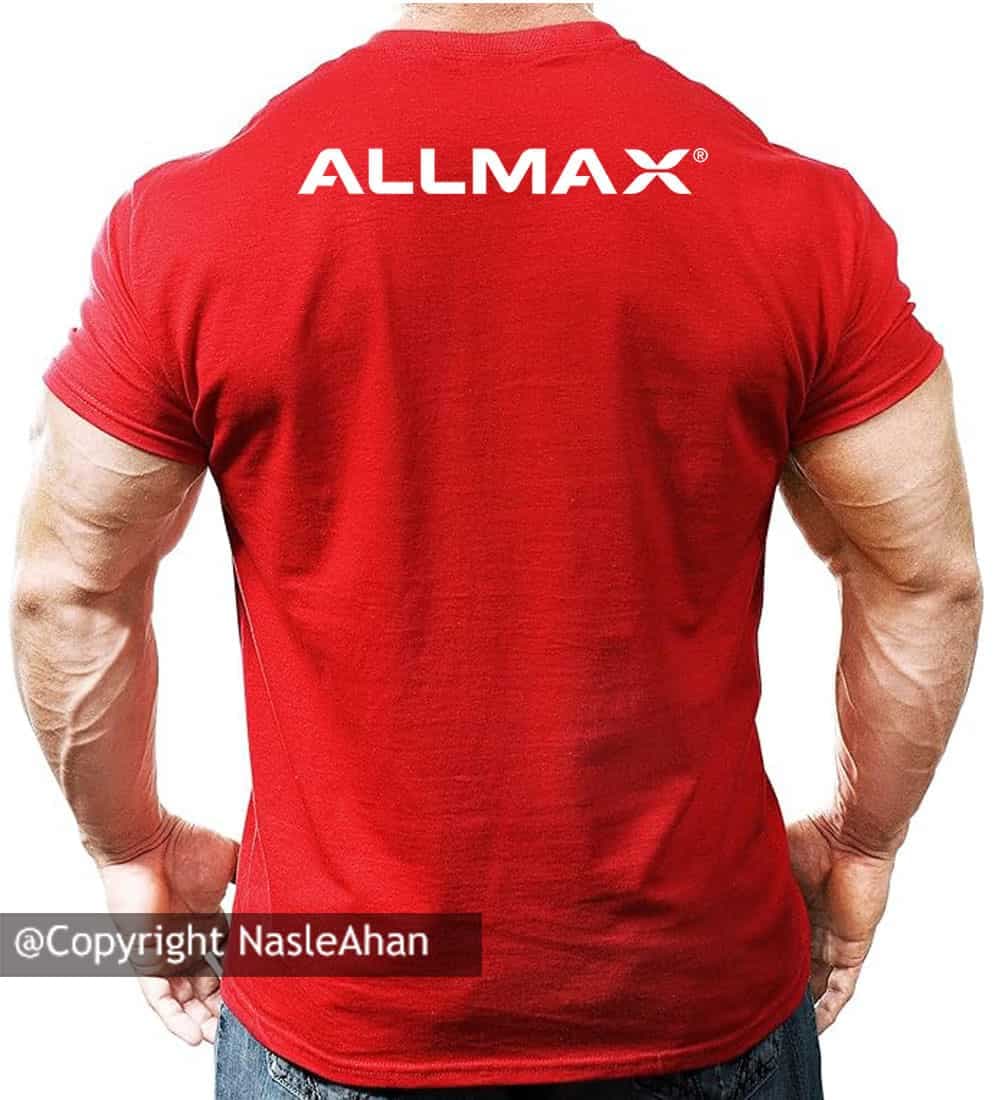 تیشرت قرمز ALLMAX NUTRITION — تصویر ۲