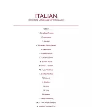 دانلود کتاب Learning Italian. Roman Language of 62 million – یادگیری ایتالیایی. زبان رومی 62 میلیون