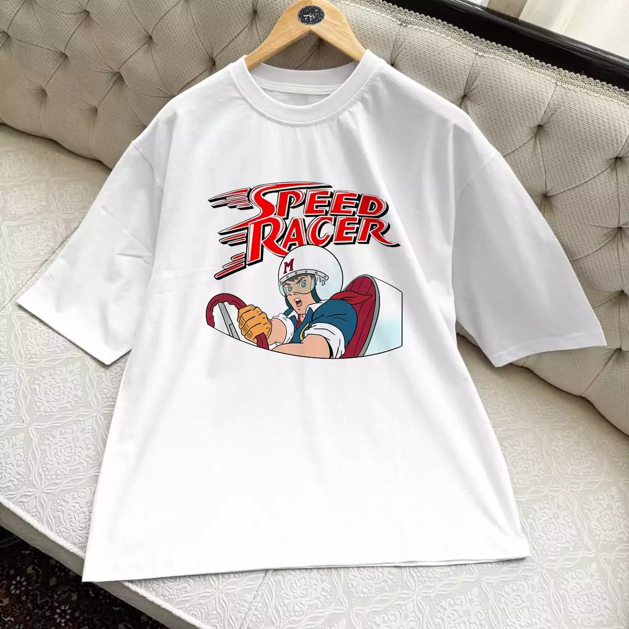 تیشرت نخ پنبه سریال فرندز طرح Speed Racer Chandler Bing — تصویر ۳