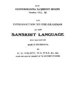 دانلود کتاب An Introduction to the Grammar of Sanskrit – مقدمه ای بر گرامر سانسکریت