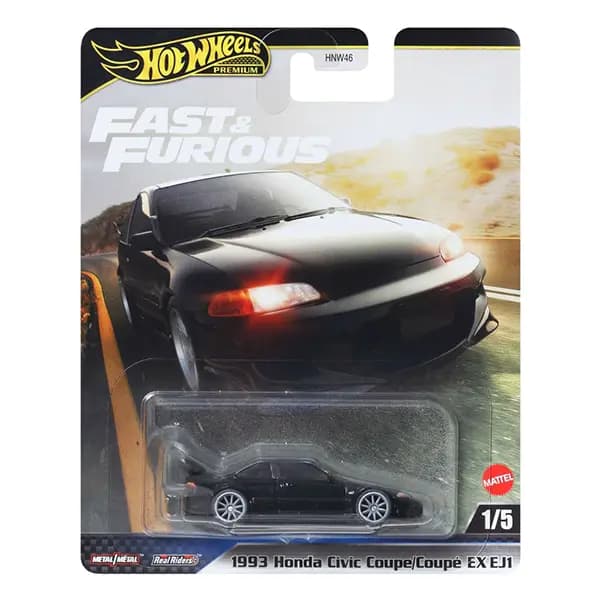 ماشین هات ویلز پریمیوم مدل هوندا سیویک کوپه EX سری Fast & Furious کد JBL90