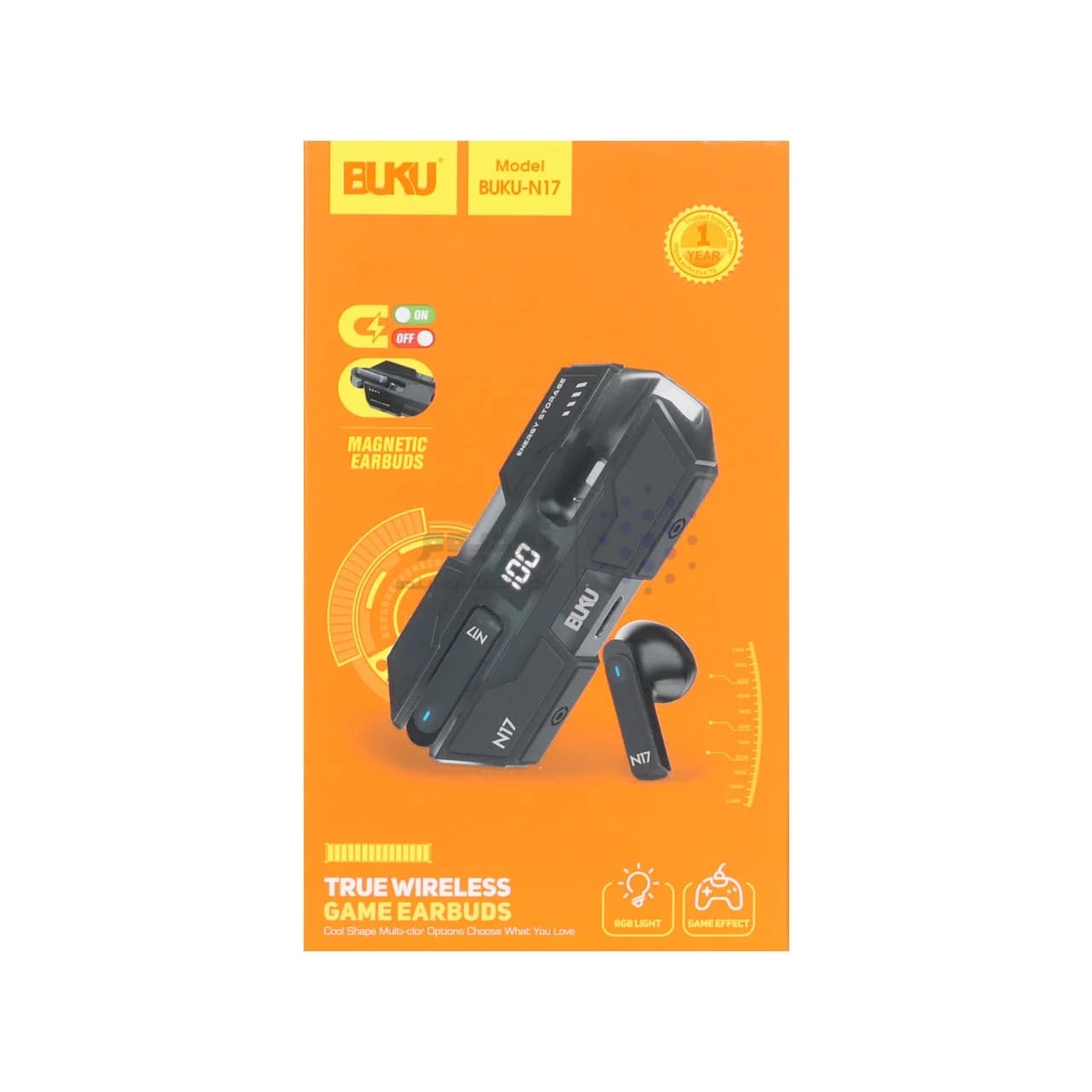 ایرفون بی سیم BUKU مدل N17 – مشکی – MMS — تصویر ۷